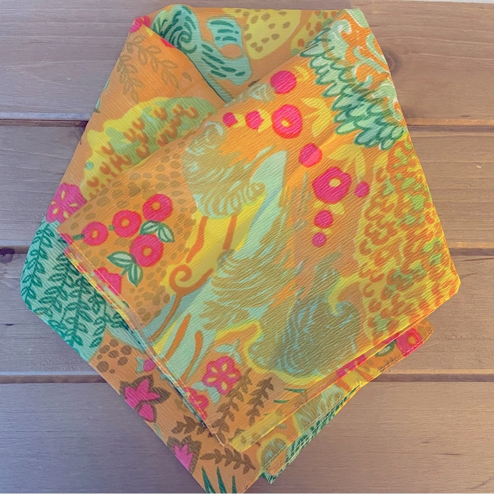 Vintage Floral Scarf